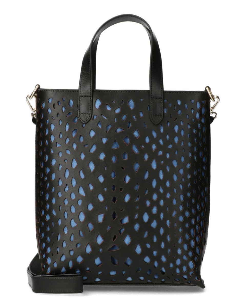 perforated handbag