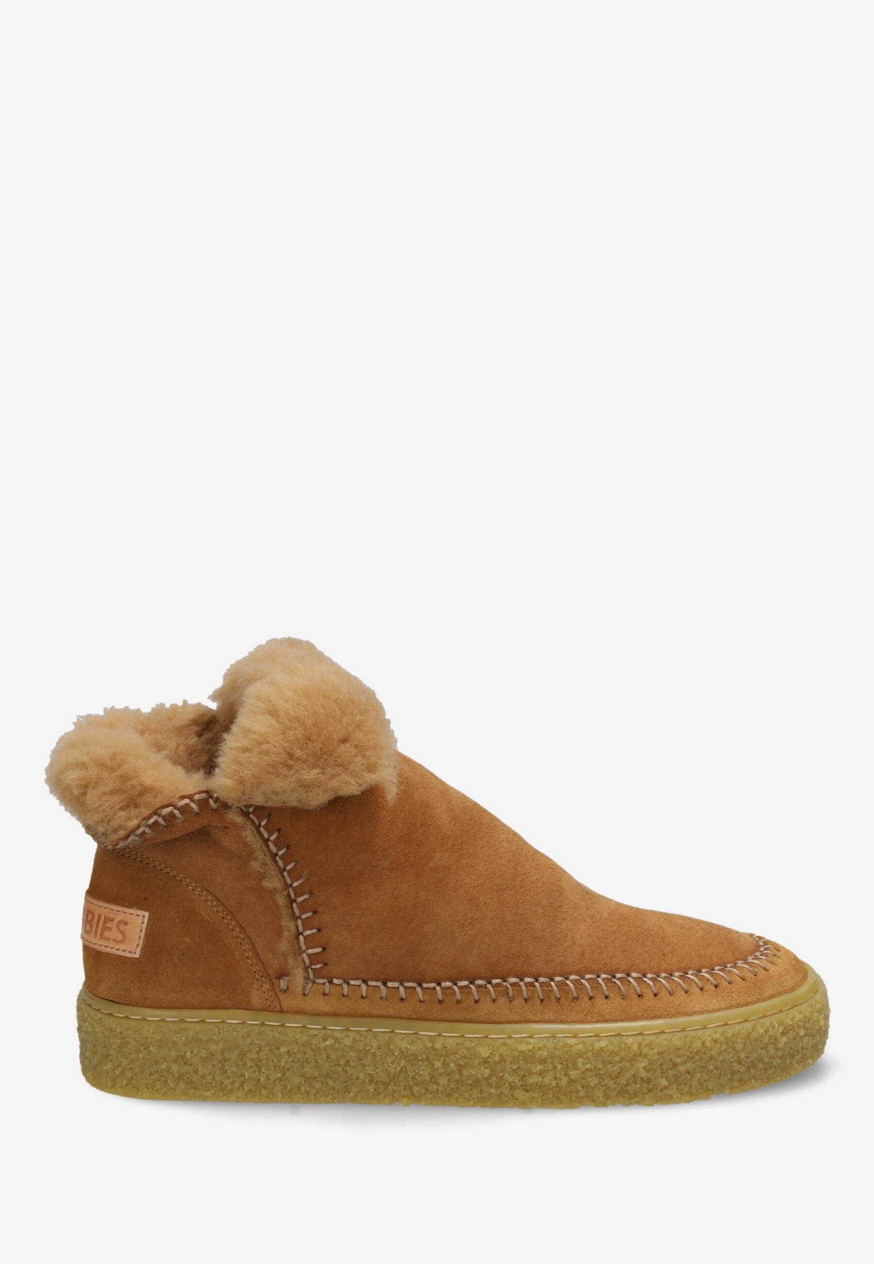 Shabbies Amsterdam Enkel Boot Chewy Moux Doubleface Camel